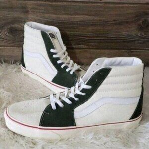 New Vans Sk8 Hi Retro‎ Sport White Green High Top Sneakers